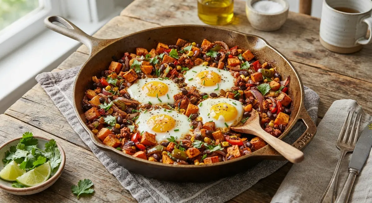 Sweet Potato and Black Bean hash
